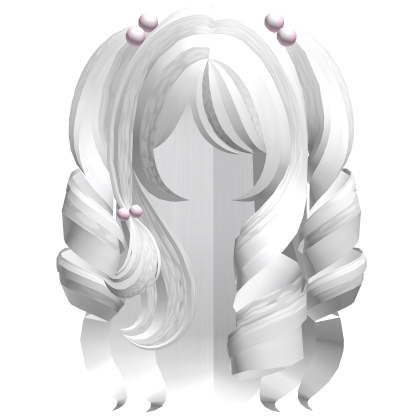 Cute Long Princess Curls In White Cheetah Roblox item