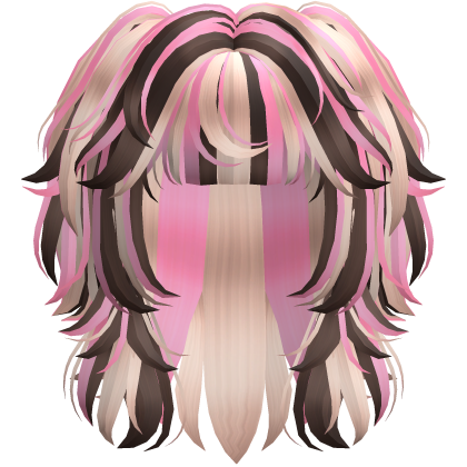 Messy Scene Short Pigtail Wolf Cut Neapolitan Roblox item