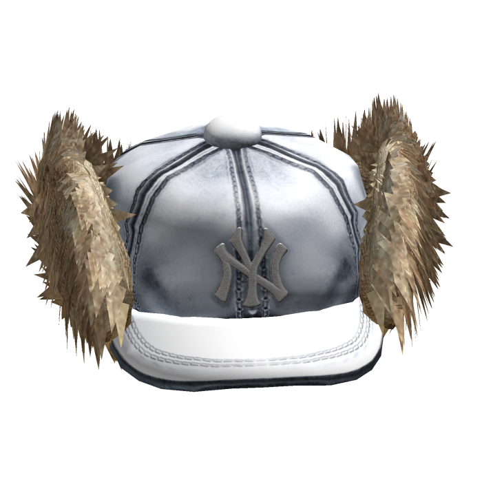 2000s Vintage Grey Trapper Cap w/ Fur