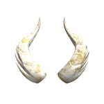 [ 🔥 ] White Gold Marble Horns