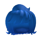 blue hair