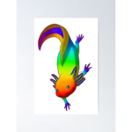 Ajolotes de colores