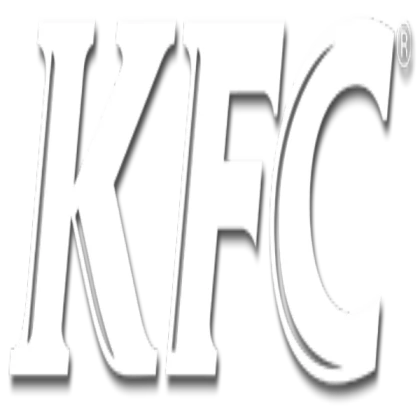 KFC logo white text clear background