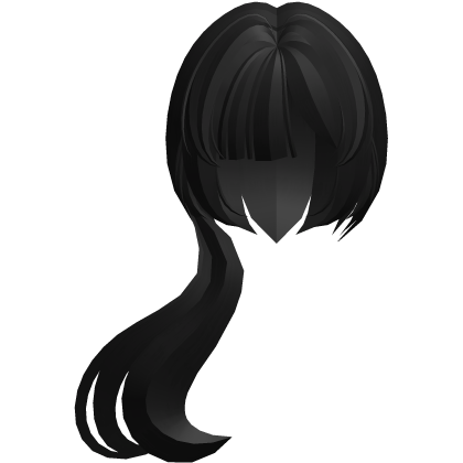 moe thick long fluffy low pony black