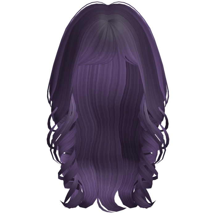 Soft Coquette Long Wavy Hair (Purple)