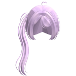 ♡ (FREE) : Long Flowy Side Ponytail in Purple