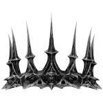 Dark Gothic Bone Crown of the Fallen
