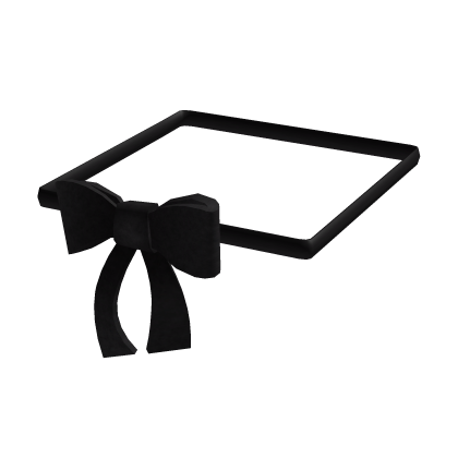 Cute Leg Bow Black L OLD Roblox catalog item
