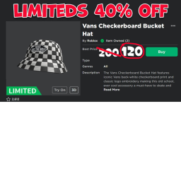 Limiteds for 40% off