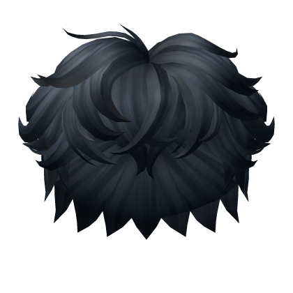 Messy Wavy Fluffy Hair Blue Roblox item