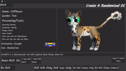 Warrior Cats 2D Original Character (OC) Creator!