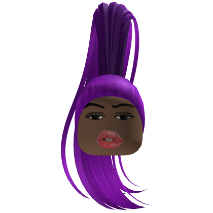 Ponytail Diva Hair Purple Roblox item