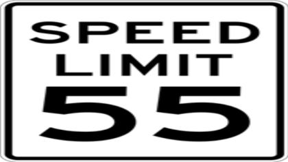 Speed Limit 55 Sign Roblox decal