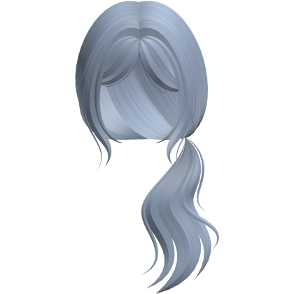 Loose Low Side Ponytail (Blue) Roblox item
