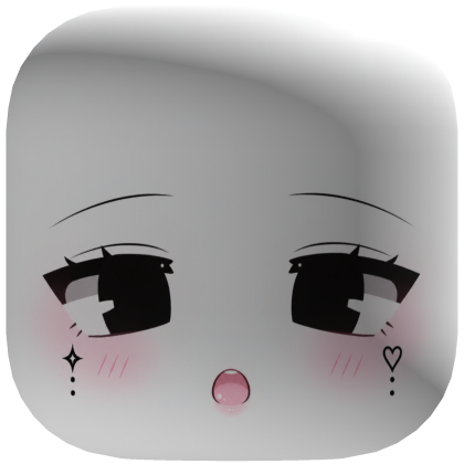 Chibi Cute Kawaii Doll Face - White