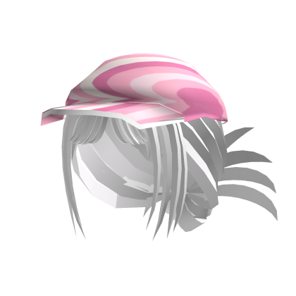 Y2K Spikey white Bun com boné 
