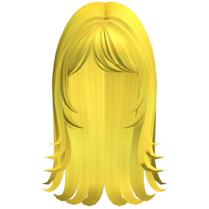 Cute Side Swept Layered Hair (Yellow)