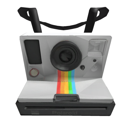 White Retro Polaroid Camera