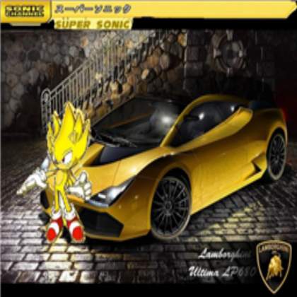 super sonic and his car Roblox decal