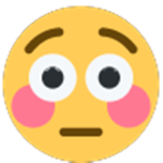 The Flushed Emoji
