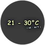 21 - 30 ℃