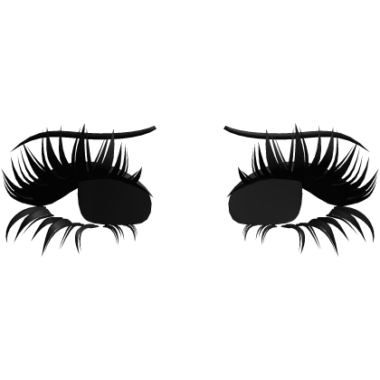 ♡ girly anime lashes v2 (black)