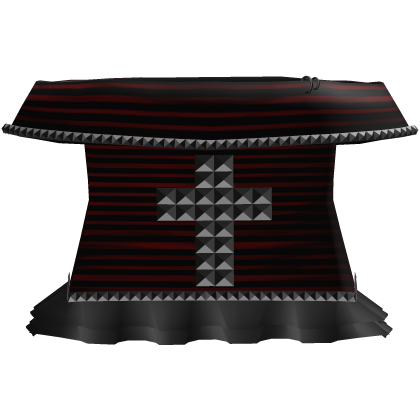 ♡ emo vkei scene doll dress moe (striped red) Roblox item