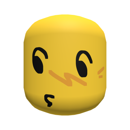 Whistling Chill Noob Awkward Face [Yellow] Roblox item