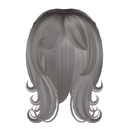 Mid-length wavy dust ash stylish layered hair thumbnail
