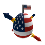 Patriotic Egg of Freedom