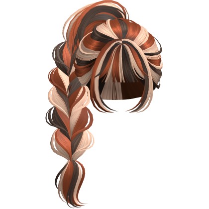 Braided Anime Princess Ponytail Calico Cat