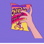 Flaming hot Cheetos yummy