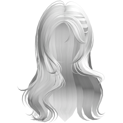 Lush Wispy Wavy Hair (White) Roblox item