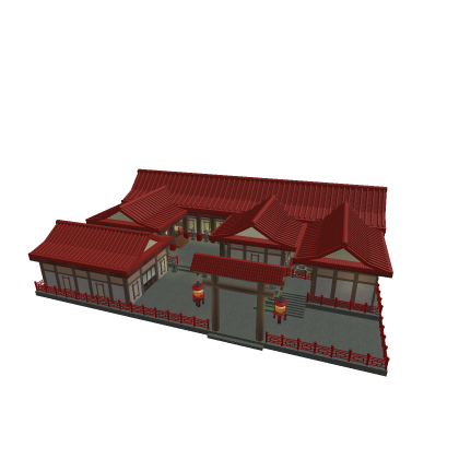 Ancient Chinese Mansion House Building