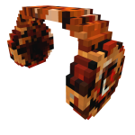 Orange 8bit Headphones