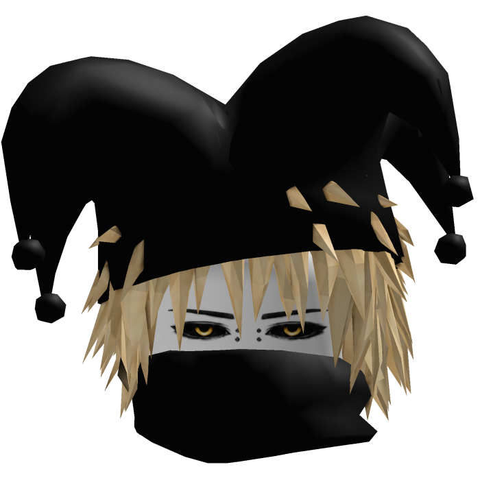 Dashie Vkei Hair Blonde with Jester Hat and Bandan