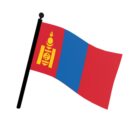 The Flag he Country Mongolia