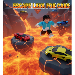 🌋Escape Lava For Cars🏎️