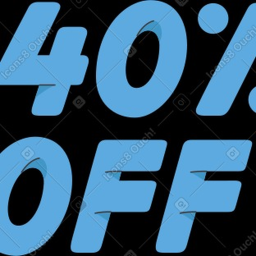 buy and you will get 40% back from the items