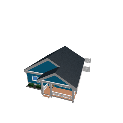 Cottage House (Blue)