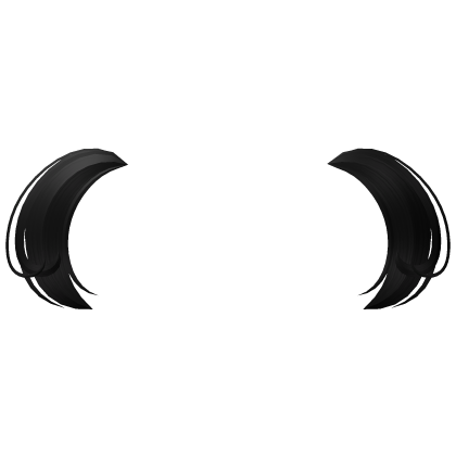 . ‿ ♡ danity pigtail add ons in black
