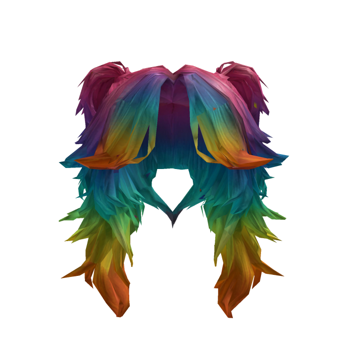 Rainbow Messy Spiky Liberty Spikes RCK Scene Hair