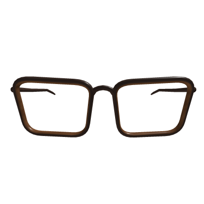 Vintage Brown Rectangle Glasses