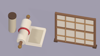 Low Poly Ninja Pack x24 Weapons Gear Dojo Props preview 9