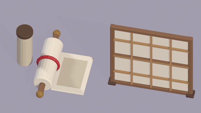Low Poly Ninja Pack x24 Weapons Gear Dojo Props preview 9