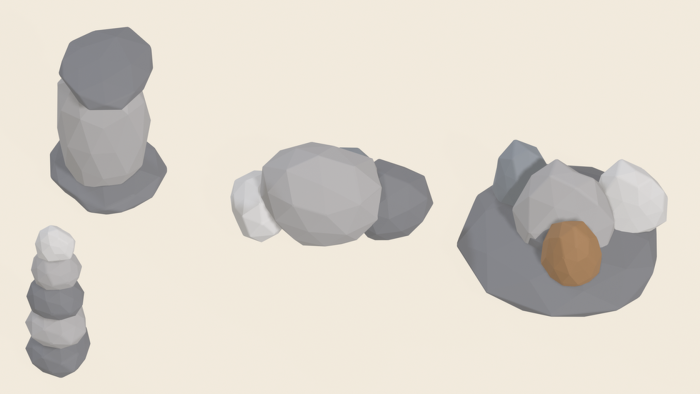 Stylized Rock Cliff Pack x40 Boulder Stone Ore preview 9