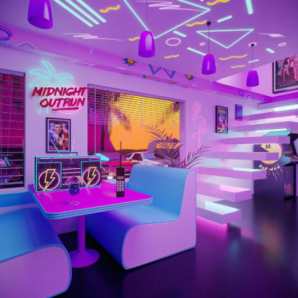 Vaporwave Diner 2 Roblox decal