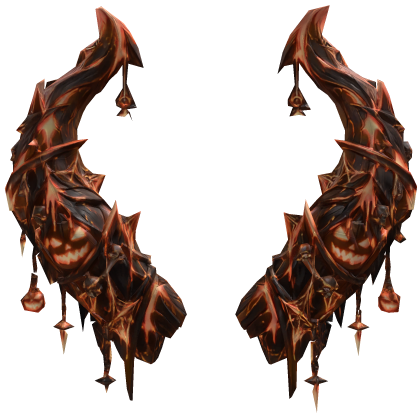 Halloween Wraith Horns [Orange&Black] 