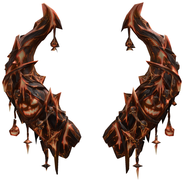 Halloween Wraith Horns [Orange&Black] 