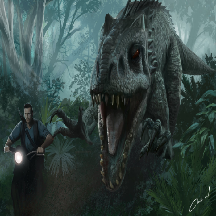 Jurassic World I-rex Painting Roblox decal
